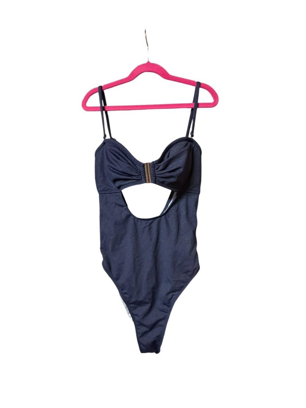 CUPSHE Navy Blue Cutout One-Piece Swimsuit S NWOT